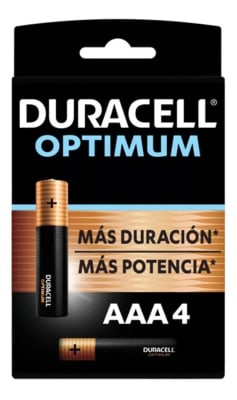 PILAS AAA (4) DURACELL OPTIMUM1