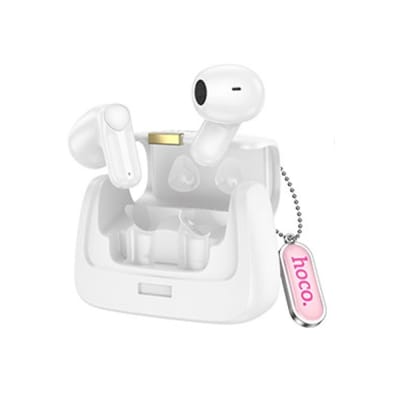 HOCO HANDBAG BT HEADSET WITH METAL LANYARD DES35 BLANCO1