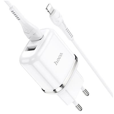 Dual ports safety USB-LIGHTNING N4-2.4A Hoco1