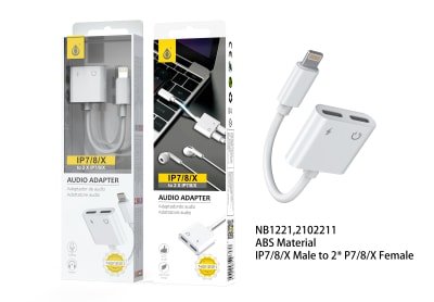 ADAPTADOR DE AUDIO IPHONE CHARGE NB12211