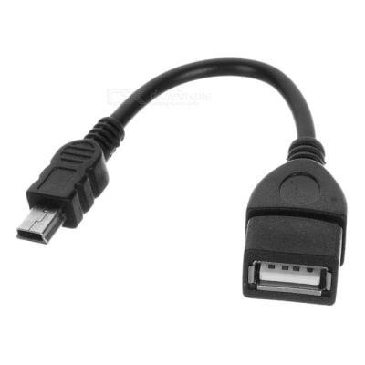 ADAPTADOR OTG USB HEMBRA A MINI USB 5PIN1