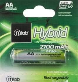 PILA AA 1.2V 2700mAH HYBRID RECARGABLE1
