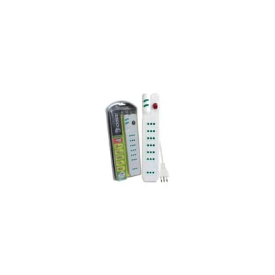 ALARGADOR PROTECTOR ELÉCTRICO Microlab 1400Joules 7-ENCHUFES 2.1MTS.1
