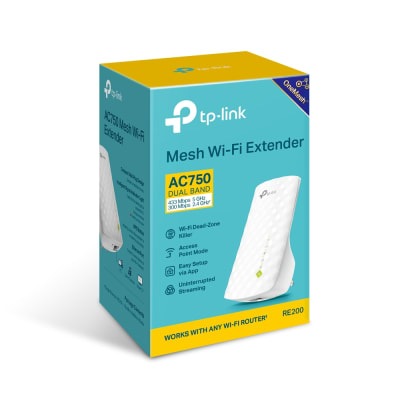 TP-LINK MESH WIFI EXTENDER AC750 DUAL BAND RE2001