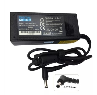 DIGITAL MICRO CHARGER TOSHIBA 19V-3.42A 5.5-2.5mm 65W1