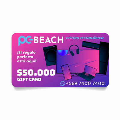 GIFT CARD PCBEACH $50.0001