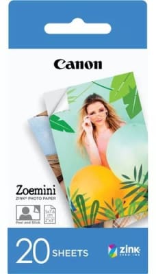 CANON 20 SHEETS ZINK PHOTO PAPER 5CM X 7.6CM/2X3 ZOEMINI1