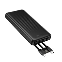 BOROFONE ULTRA-THIN POWER BANK 10000 MAH BUILT-IN 3 CABLES