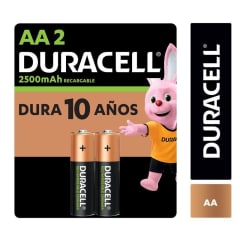 PILA AA RECARGABLE DURACELL 2 UNIDADES