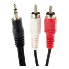 Cable AUDIO RCA Plug 3.5 a 2 RCA 3M
