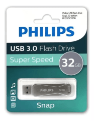 PENDRIVE PHILIPS USB 3.0 FLASH SUPER SPEED 32GB SNAP TYPE-C