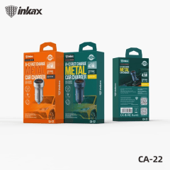 METAL CAR CHARGER 43W INKAX CA-22