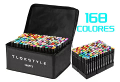 SET DE LÁPICES COLORES 168PCS + BLOCK