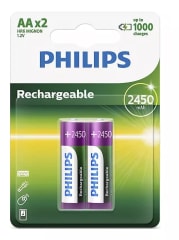 PILA AA X2 RECARGABLE PHILIPS