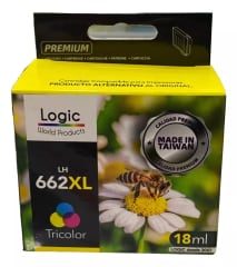 TINTA PREMIUM LOGIC 662XL TRICOLOR 18ML