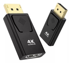 ADAPTADOR HDMI A DISPLAYPORT 4K BOLSA