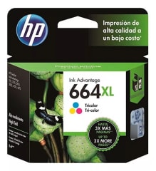 TINTA INK ADVANTAGE 664XL TRICOLOR 8ML HP ORG