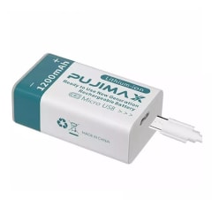 BATERÍA ER9V 1200mAh RECARGABLE PUJIMAX