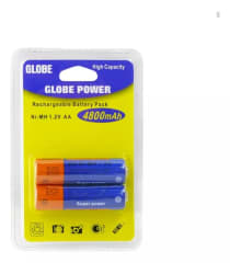 GLOBE POWER RECARGABLE PACK AA 4800mAh