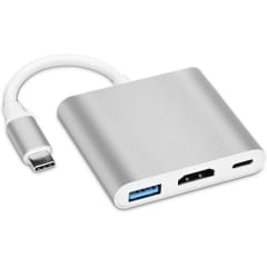 ADAPTADOR HUB  USB TIPO C 3 EN 1 3.0 HDMI