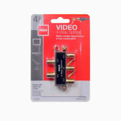 4-WAY SPLITTER VH-49R 5-900MHZ RCA