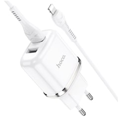 Dual ports safety USB-LIGHTNING N4-2.4A Hoco