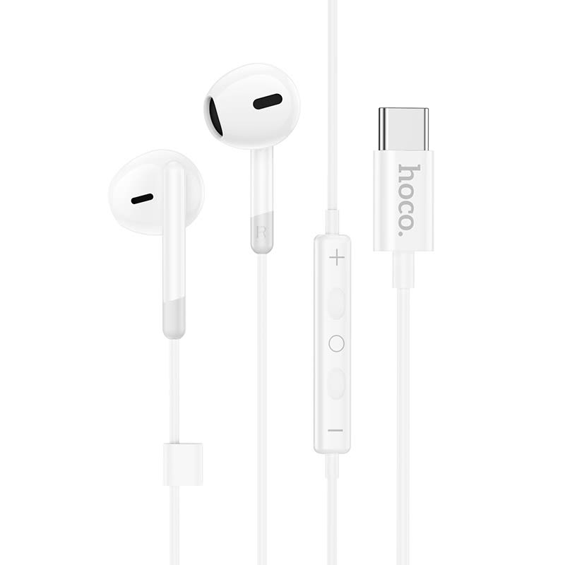 Audífonos In Ear Hoco M109 Tipo C Sunny Blanco 0