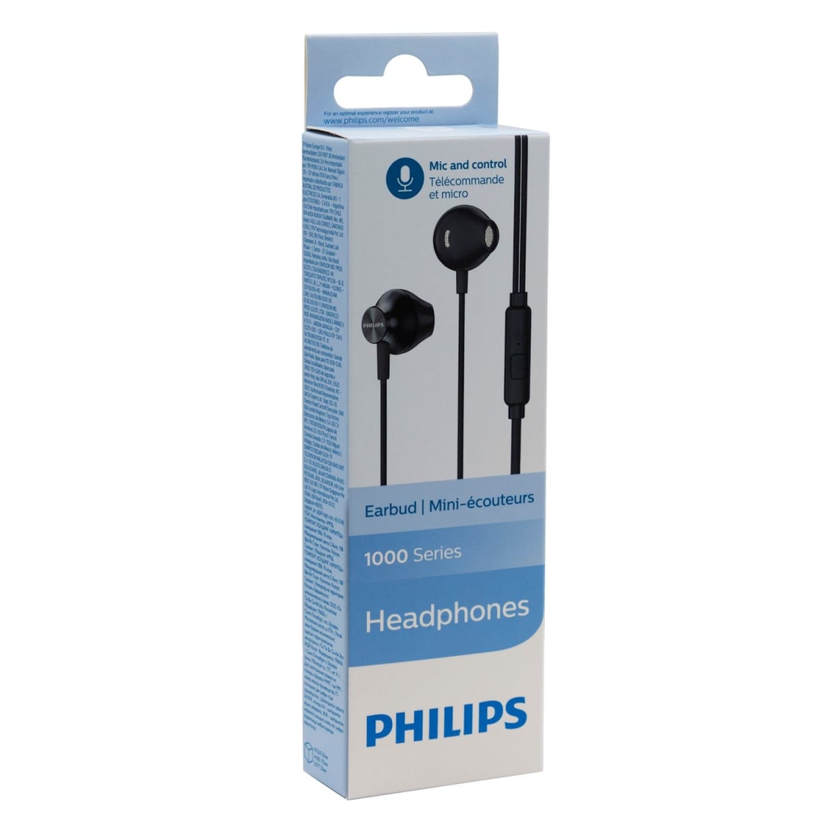 PHILIPS HEADPHONES MIC AND CONTROL 1000 SERIES BLACK2