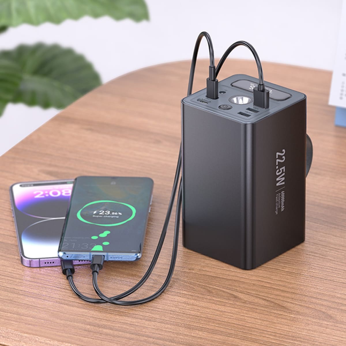 POWER BANK MULTIFUCTION 60000MAH HOCO J1384