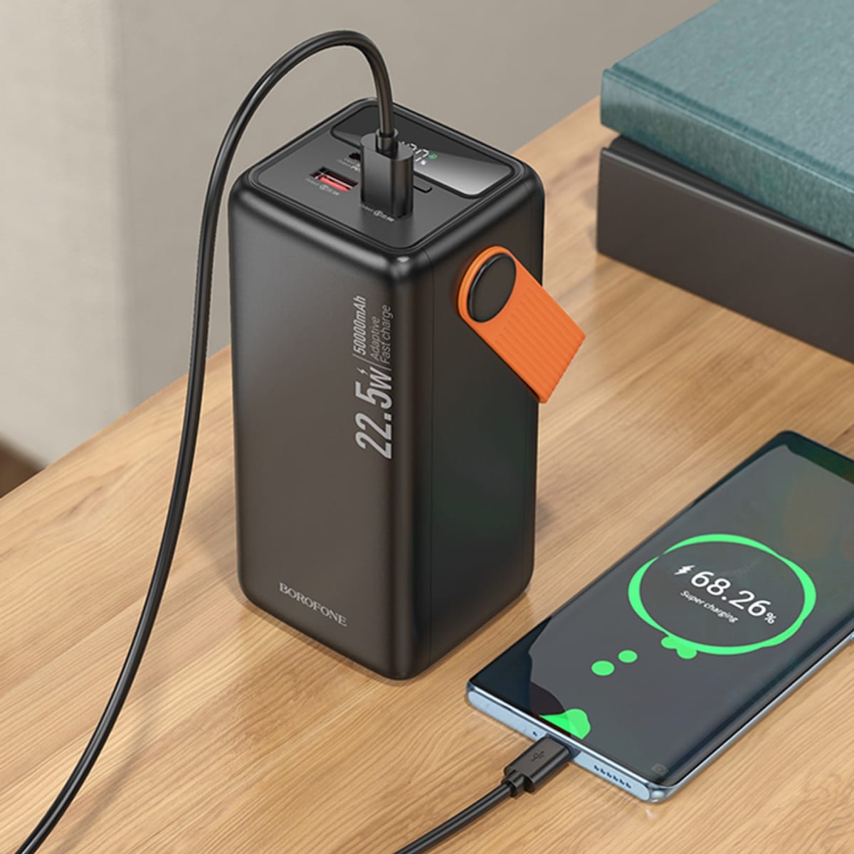 FULLY COMPATIBLE POWER BANK BOROFONE BJ66A 50000MAH3