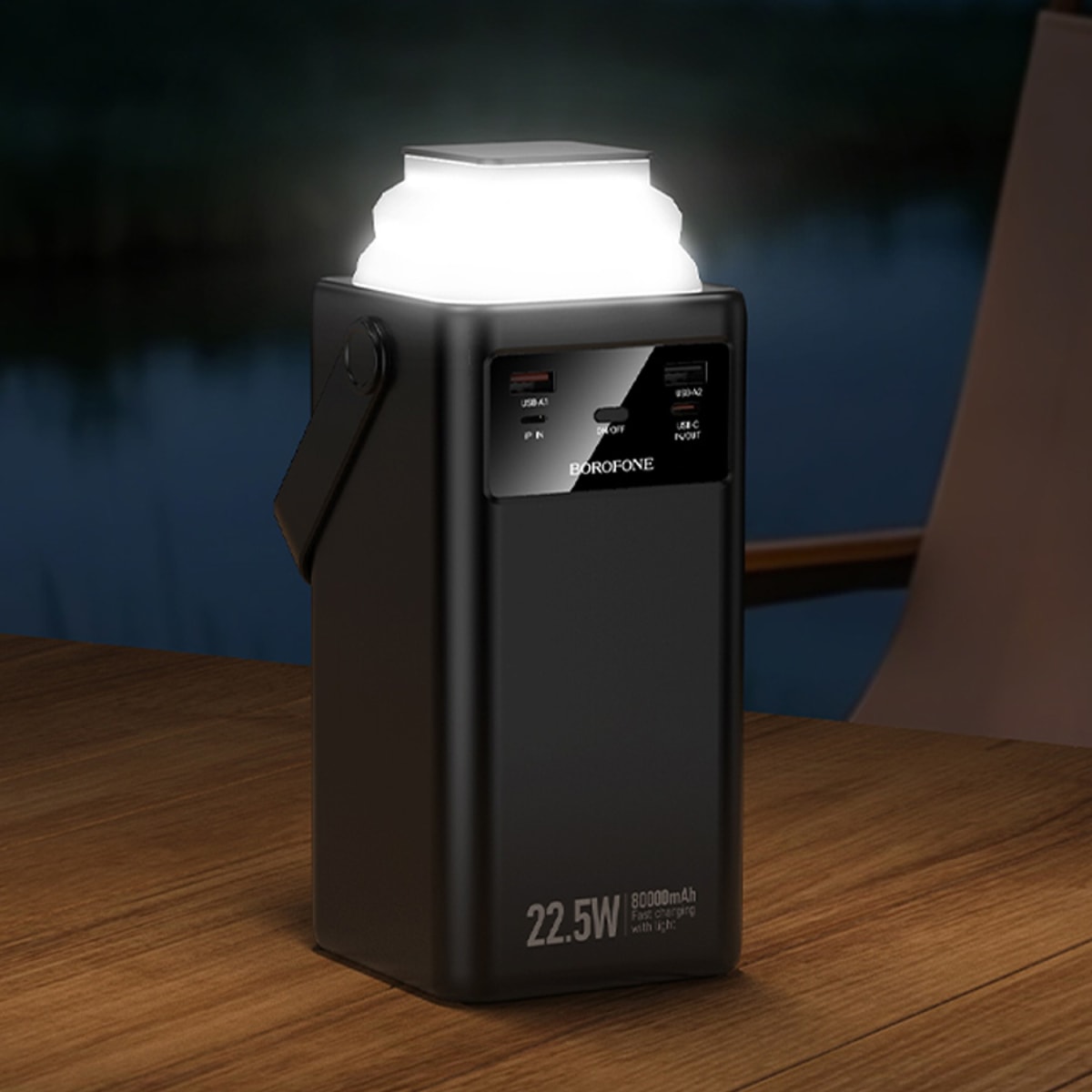 Powerbank Borofone BJ65B High 22.5W+PD20W+4 cables, 80000mAh6