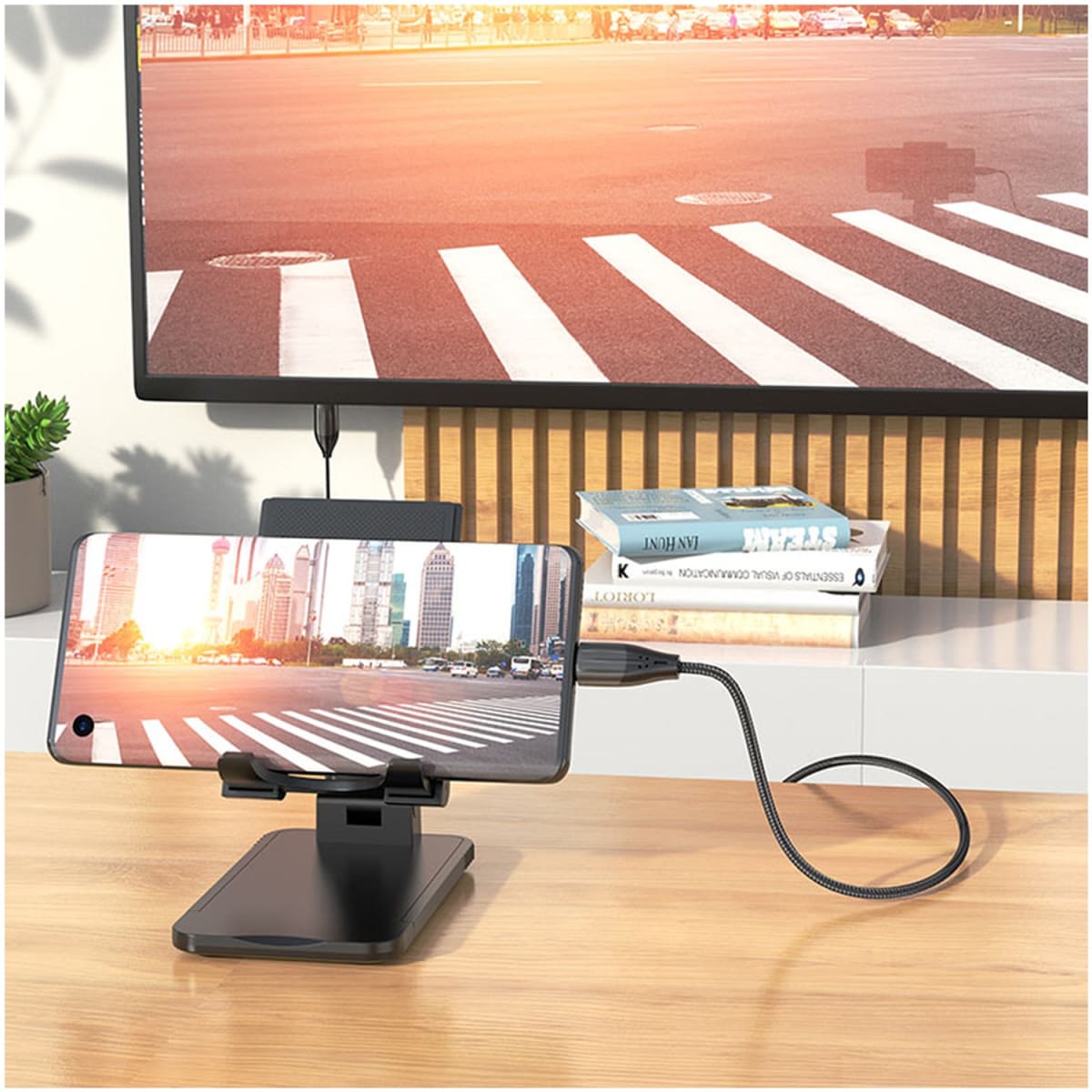 Cable Hoco UA16 Tipo C a HDMI HD 2m Negro4