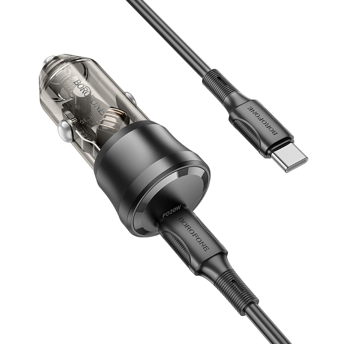 BOROFONE 20W SINGLE PORT CAR CHARGER SET BZ245