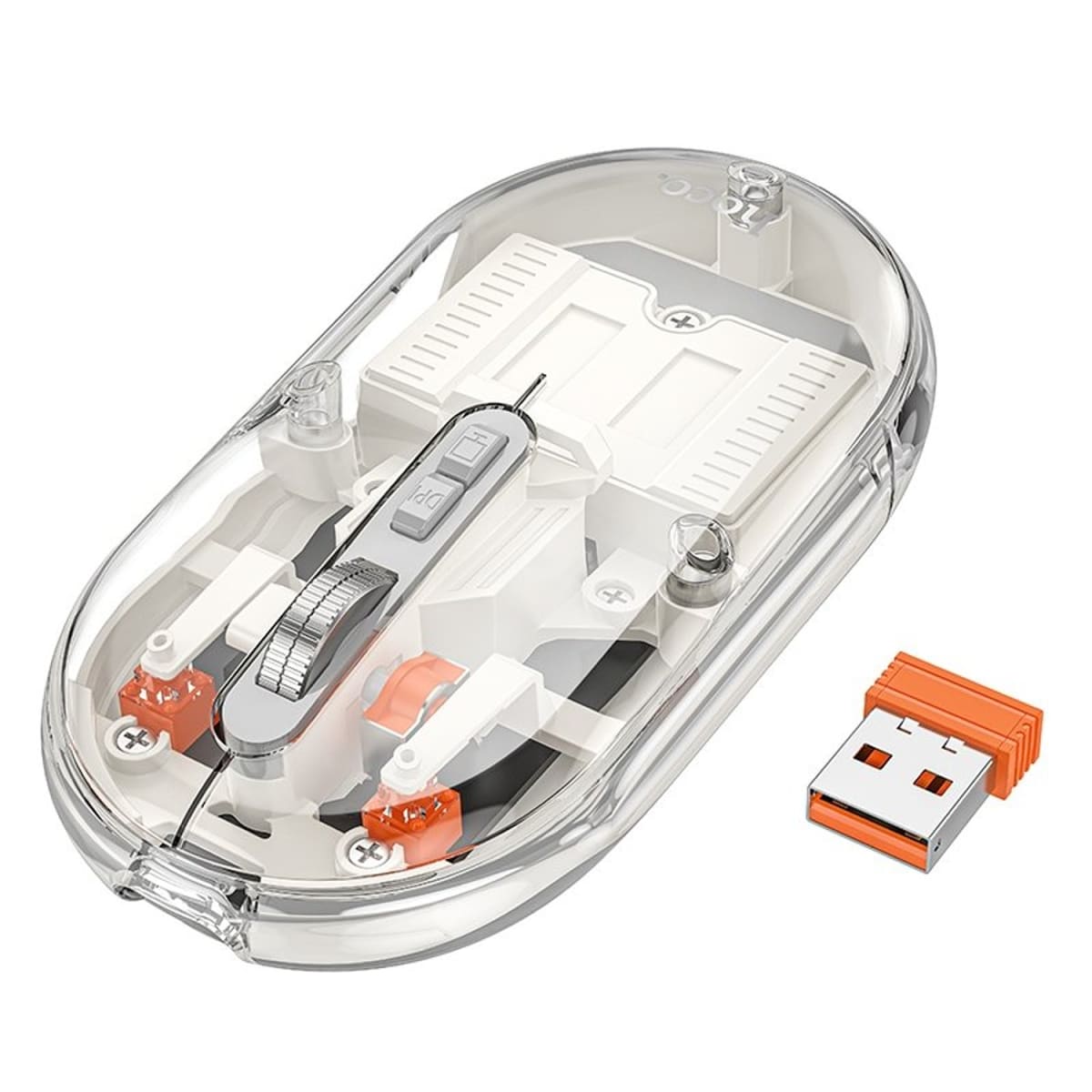 MAGNETIC SILENT TRANSPARENT COVER MOUSE HOCO GM35 0