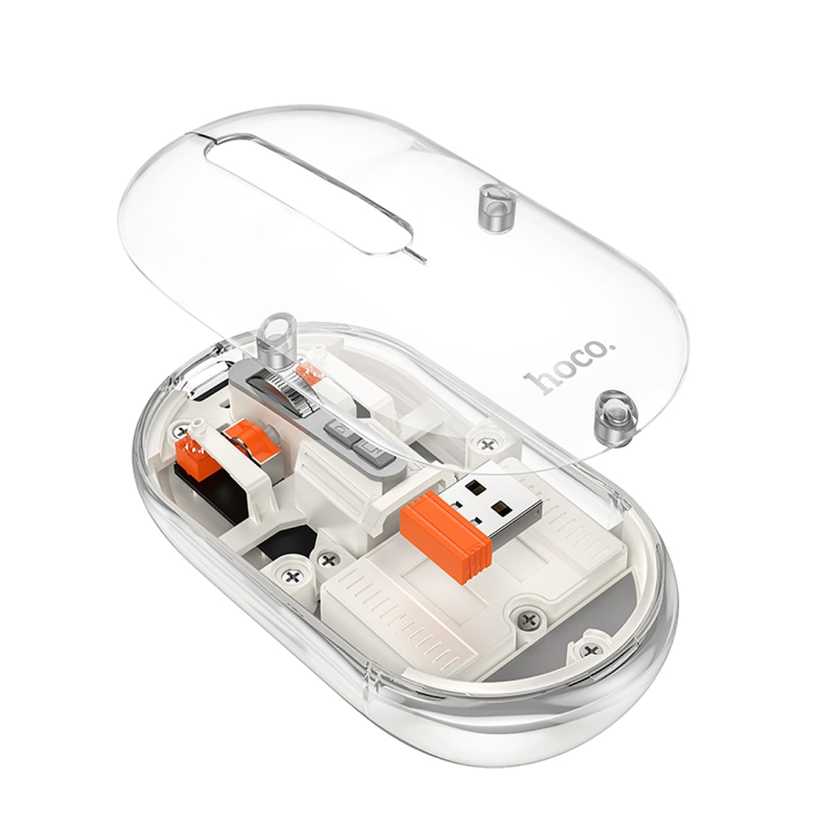MAGNETIC SILENT TRANSPARENT COVER MOUSE HOCO GM354