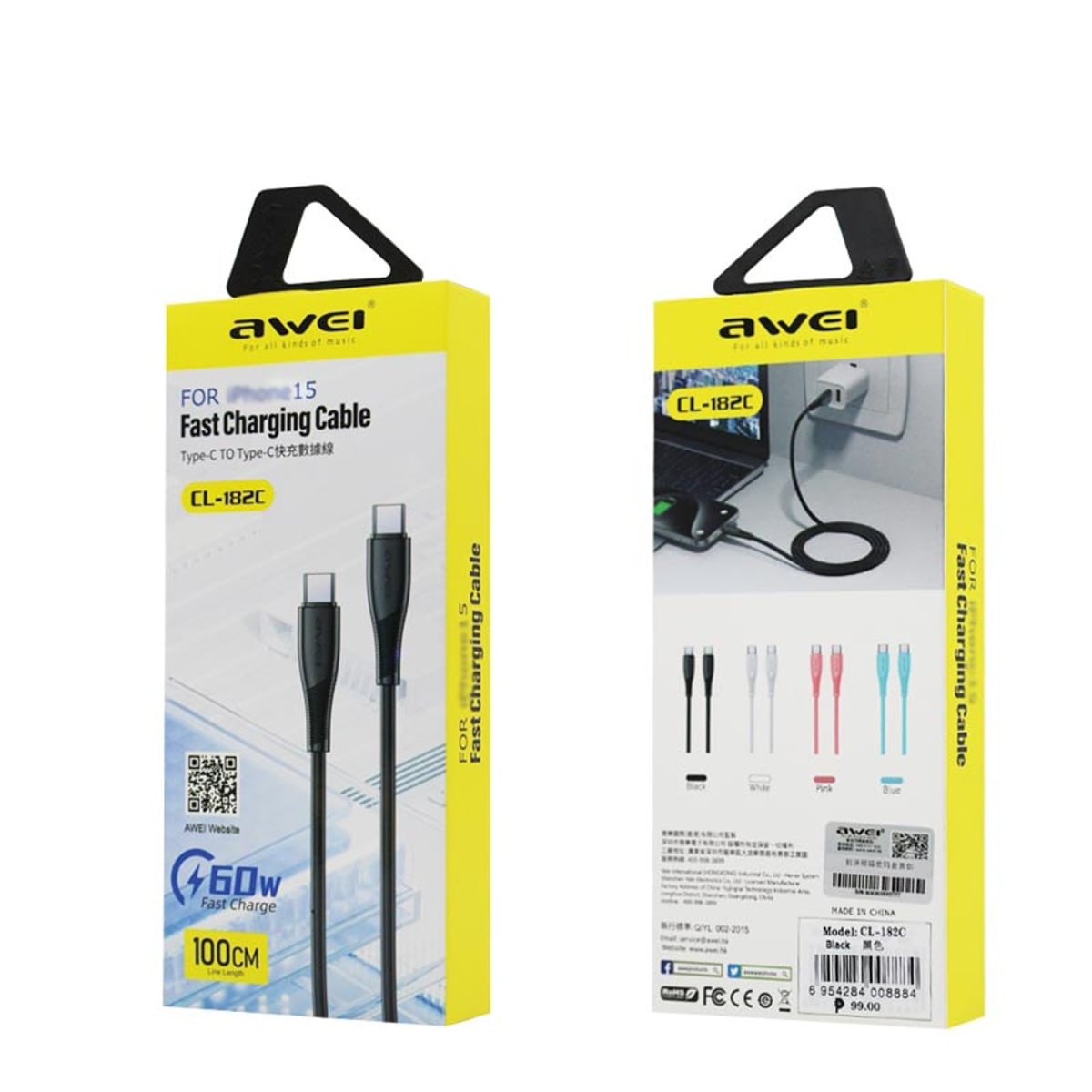 FAST CHARGING CABLE AWEI CL-182C2