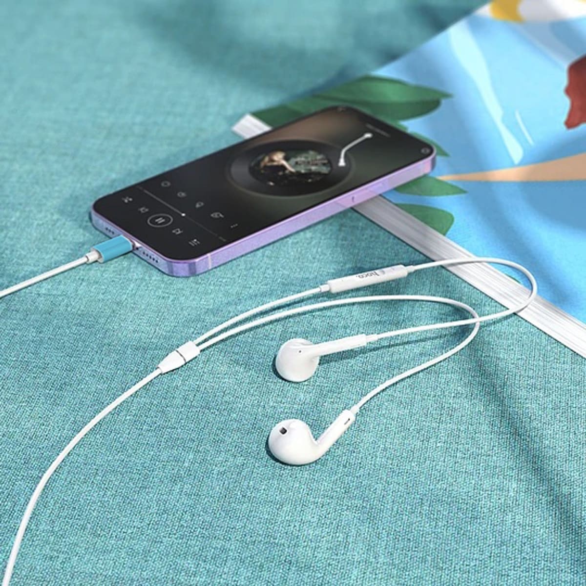 HOCO EARPHONES 3.5MM PLUG WITH MICROPHONE3