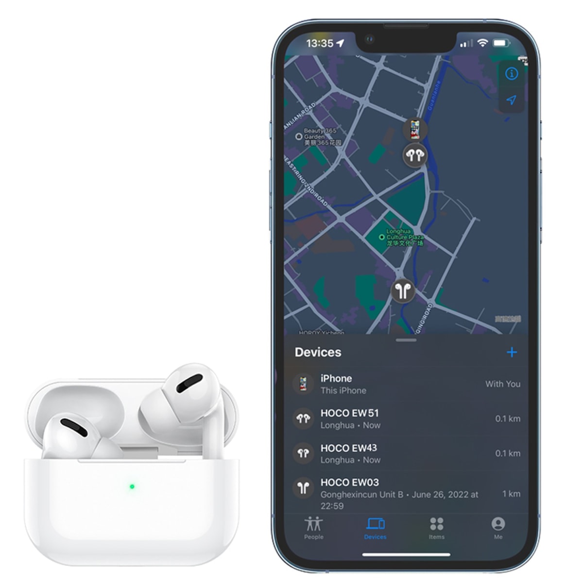 HOCO EW51 TRUE WIRELESS ANC NOISE REDUCTION BT HEADSET WHITE6