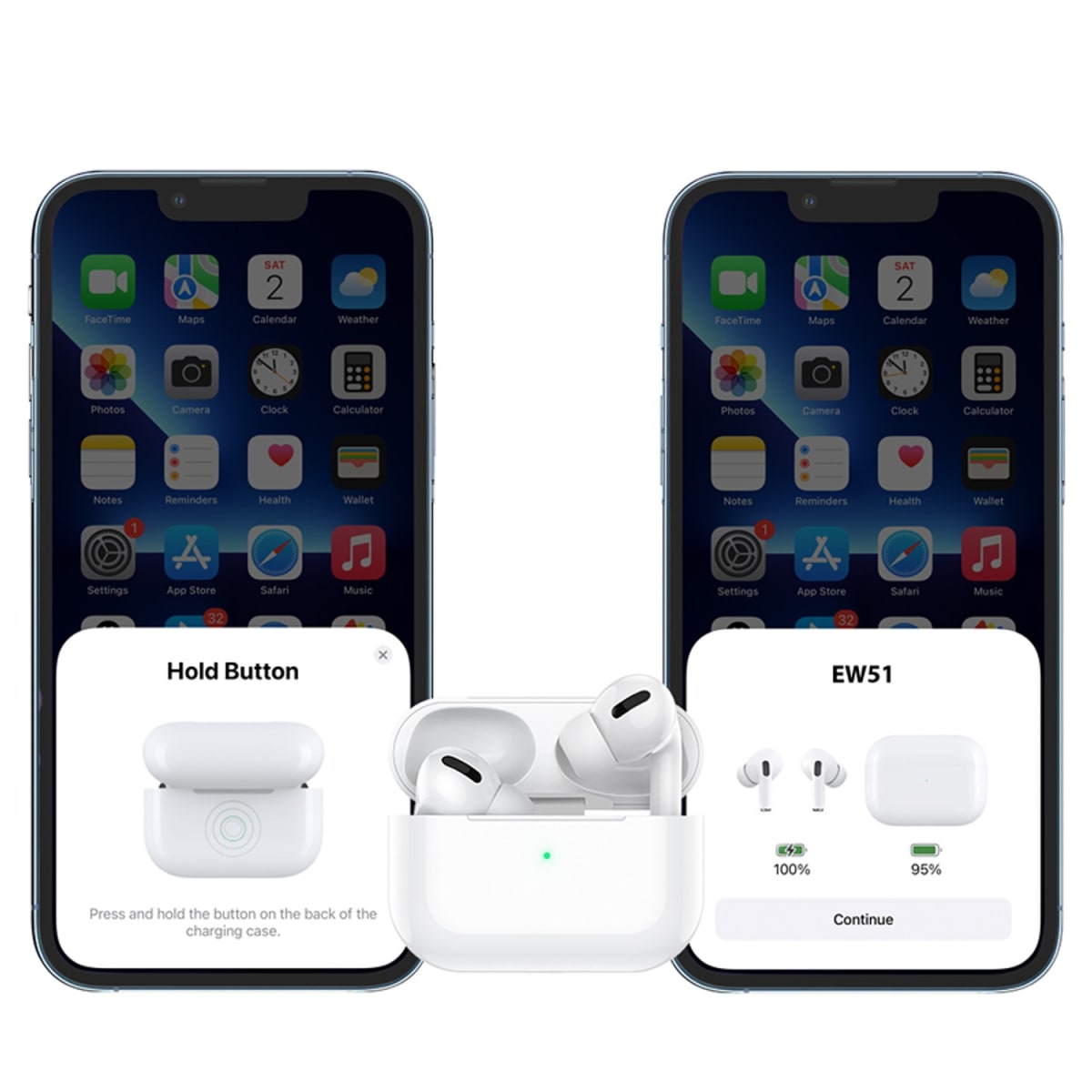 HOCO EW51 TRUE WIRELESS ANC NOISE REDUCTION BT HEADSET WHITE7
