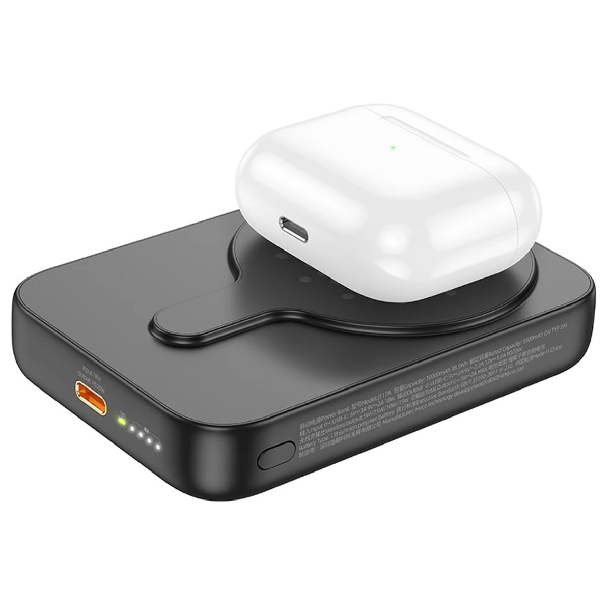 HOCO. MAGNETIC WIRELESS CHARGING POWER BANK 10000 mAh J117A3