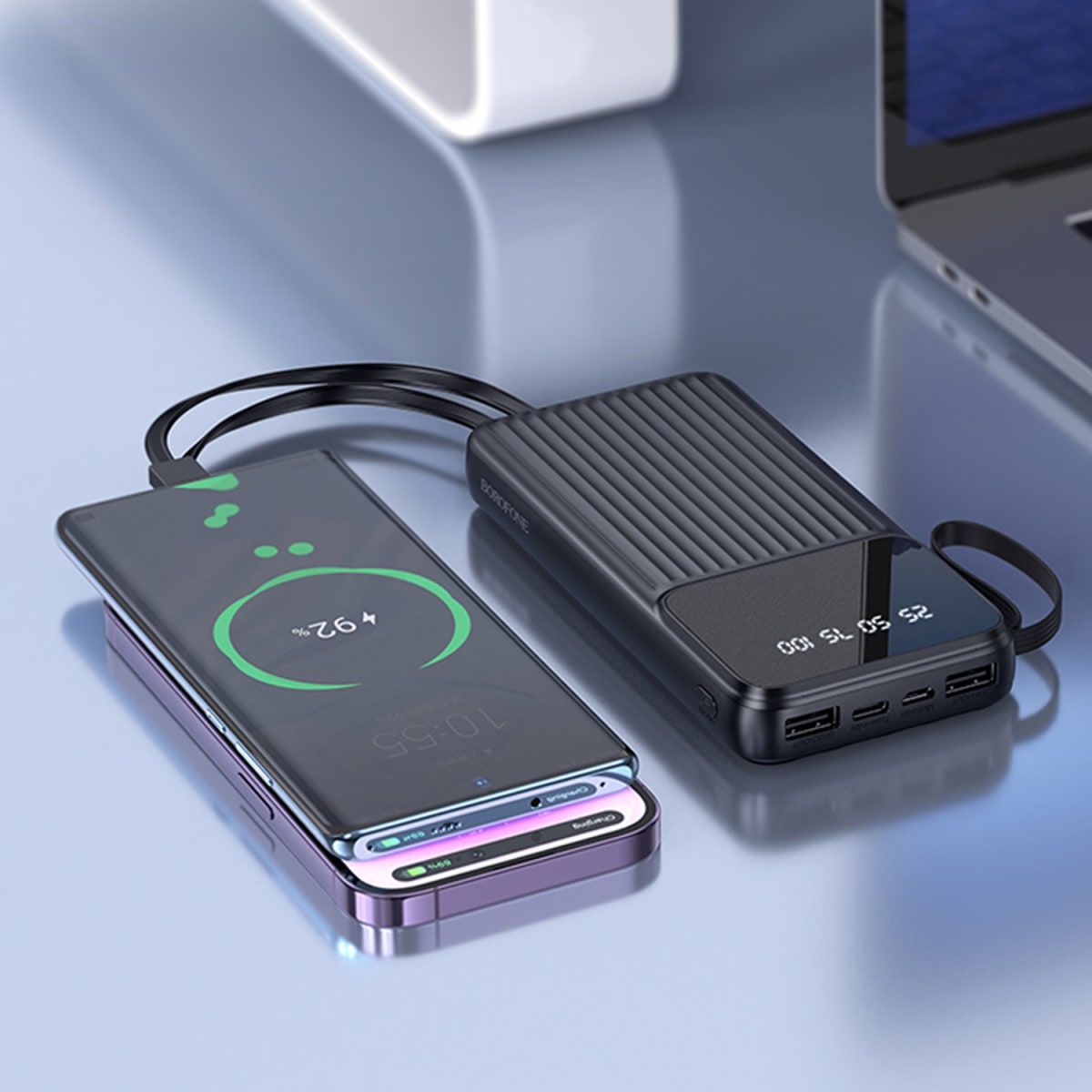 POWER BANK WITH DIGITAL DISPLAY BJ76 10000MAH BOROFONE4