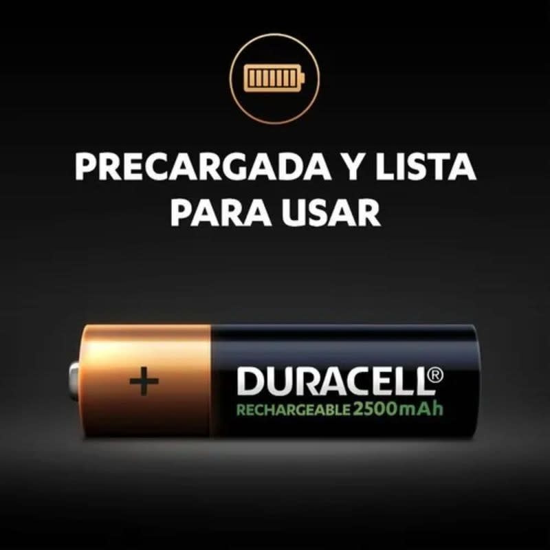 PILA AA X 4 UNIDADES RECARGABLE DURACELL2