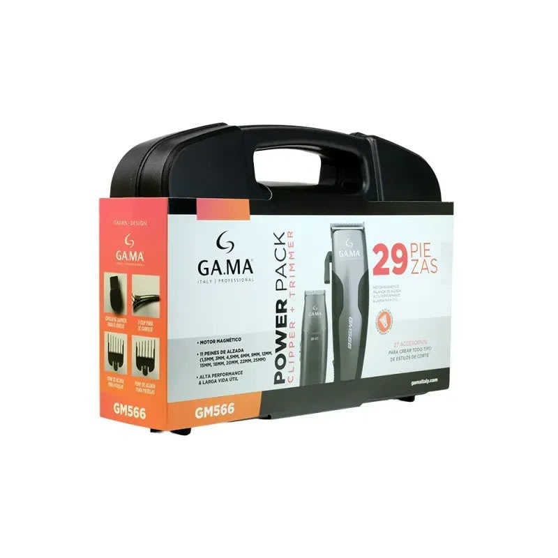 POWER PACK CLIPPER + TRIMMER GAMA GM566 29PIEZAS3