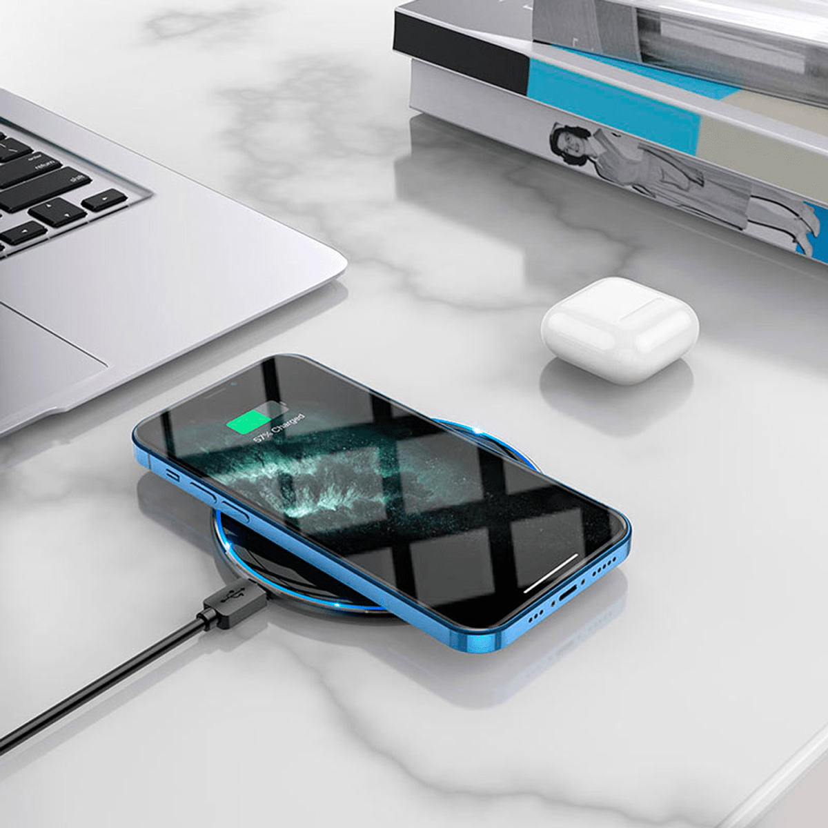 HOCO WIRELESS FAST CHARGER ULTRA-THIN CW6 PRO5