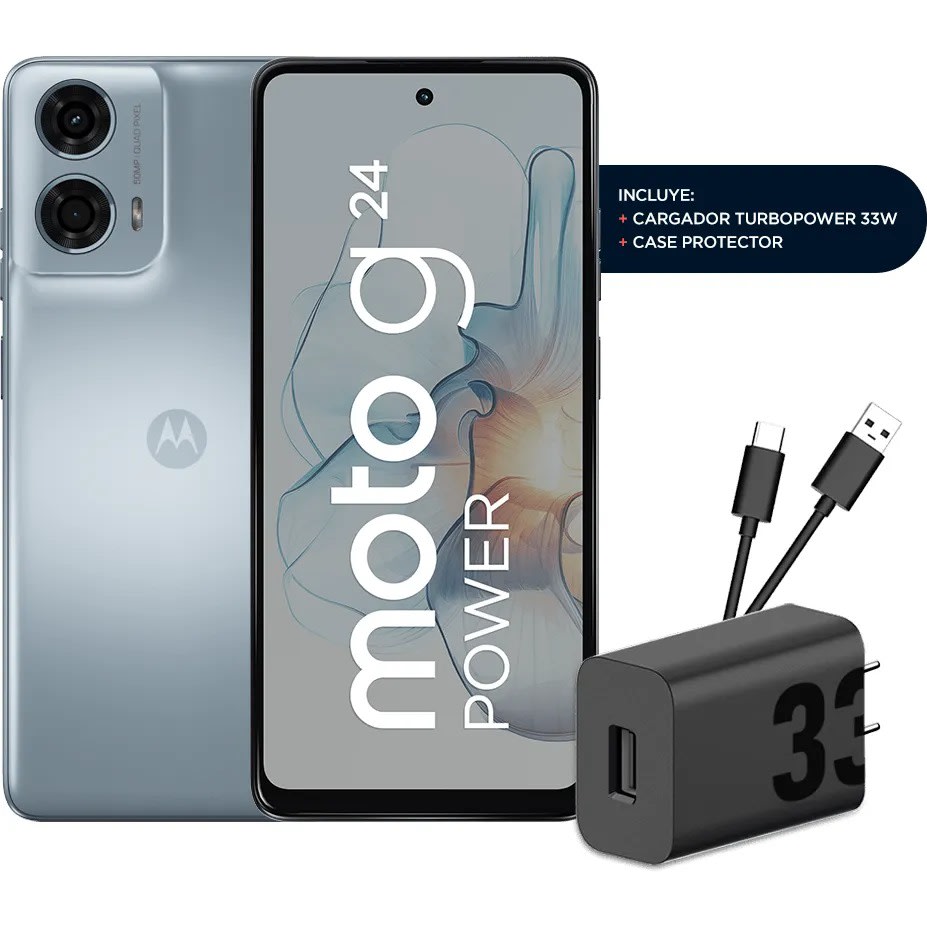 MOTOROLA G24 POWER 4+256GB CELESTE GLACIAR2
