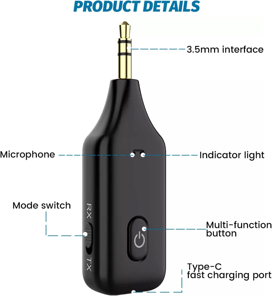 3IN1 AUDIO RECEIVER TRANSMITTER PLUGAN PLAY 5.1 TV/AUDIO/CAR WIRELESS A602