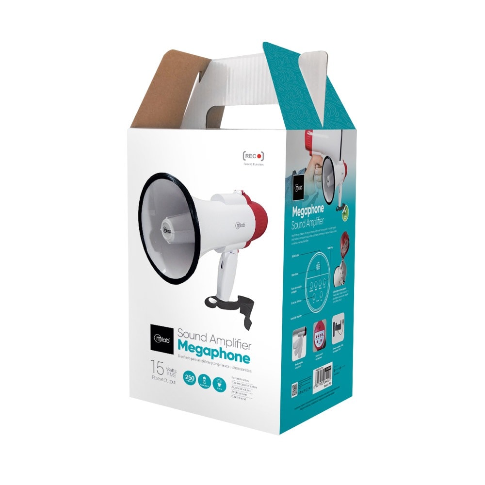 SOUND AMPLIFIER MEGAPHONE 15WATTS 250METROS MLAB 6440 0
