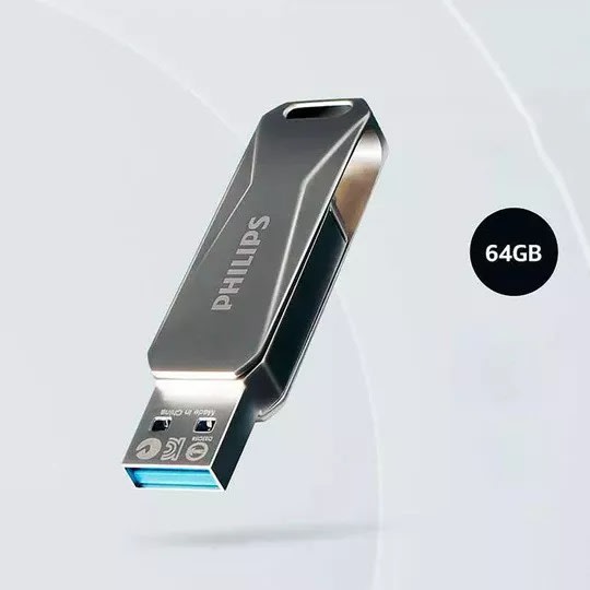 PENDRIVE PHILIPS USB 3.0 FLASH DRIVE 64GB SUPER SPEED SNAP TYPE-C3
