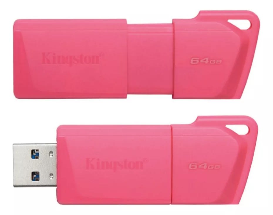 Pendrive 64GB Kingston DataTraveler Rosado 0