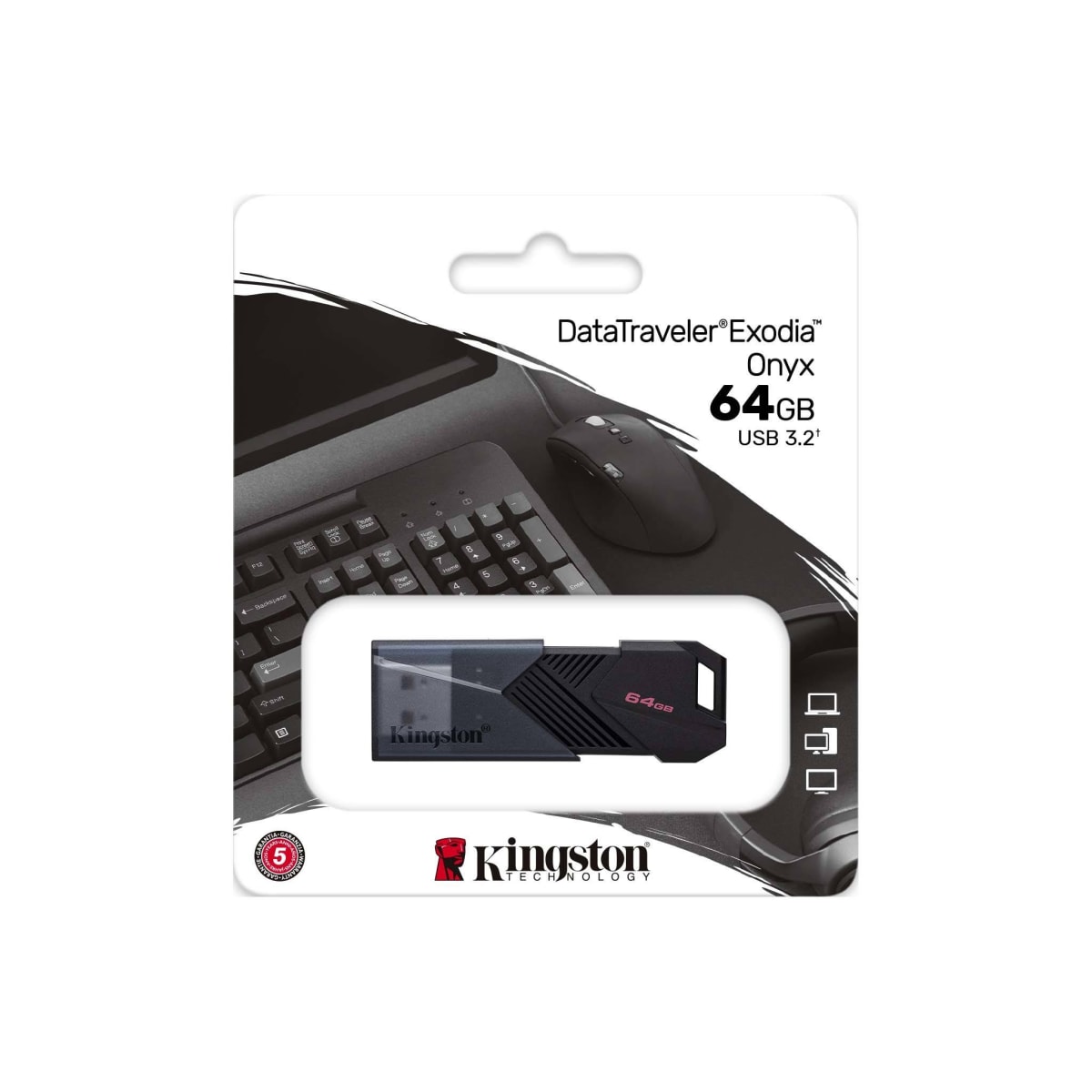 DATATRAVELER EXODIA ONYX 64GB USB 3.2 KINGSTON2